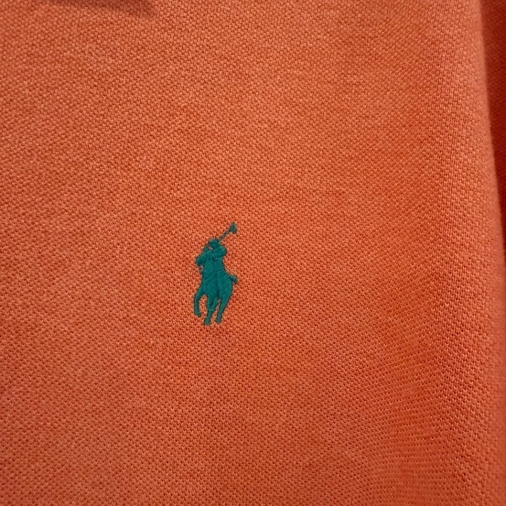 Polo Ralph Lauren Men's Orange Polo Cotton Preppy Shirt, Size XL